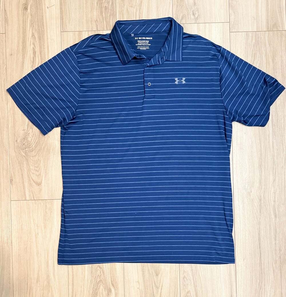 Under Armour The Playoff Striped Polo XXLT